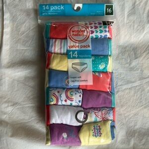 14 pack girls Hipsters size 16